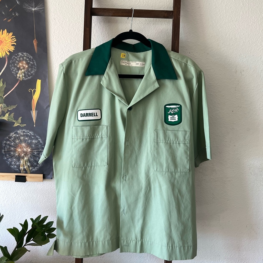 Vintage Green Work Shirt